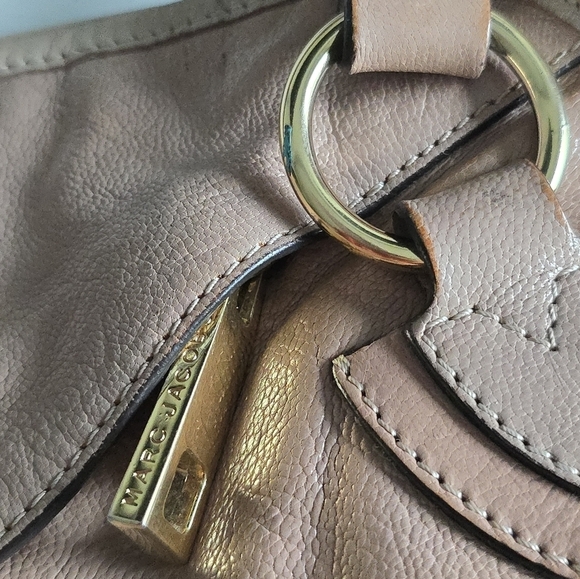 $1195 Marc Jacobs Leather Handbag Women Serengeti Wellington Brown Stone Large - Picture 11 of 16